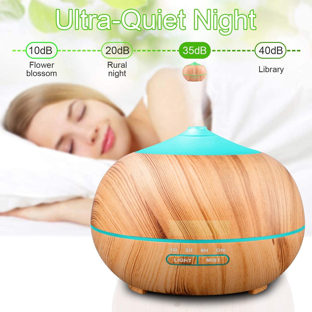 Difusor de Aromas Ultrasónico de Madera Zen